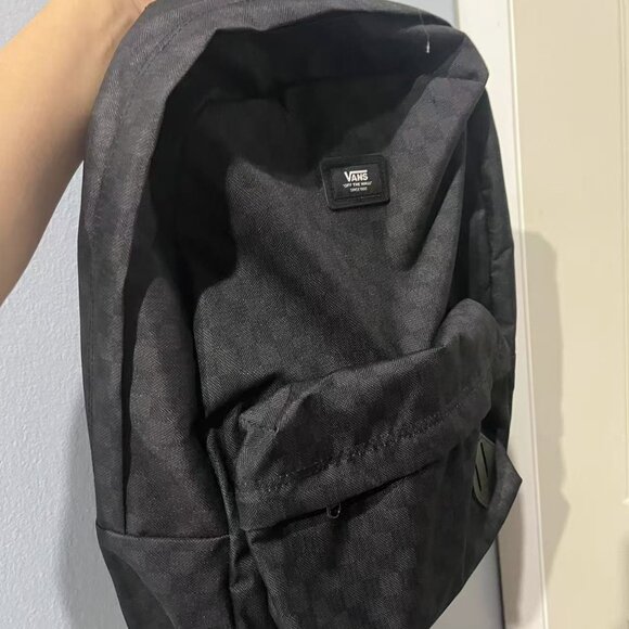 Vans Old Skool Check Backpack Black - Picture 2 of 8
